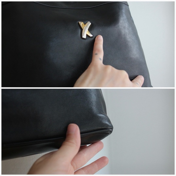 1990's Paloma Picasso Leather Horsebit Shoulder Bag - Picture 6 of 6